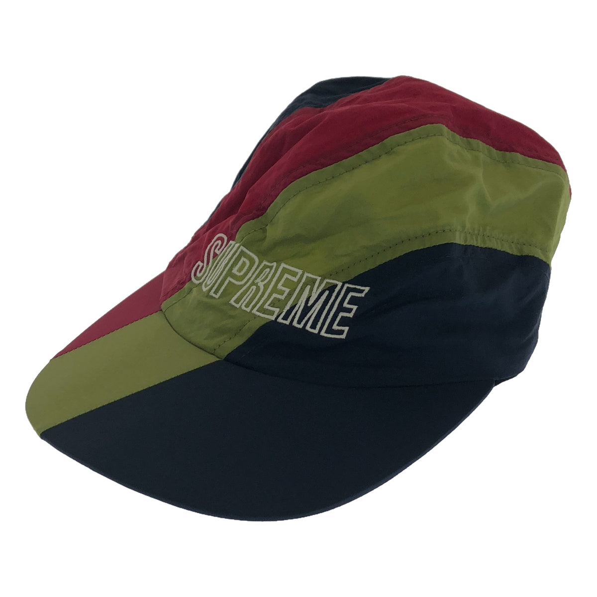 SUPREME / シュプリーム | Diagonal Stripe Nylon Hat キャップ | ネイビー/カーキ/ボルドー | メンズ