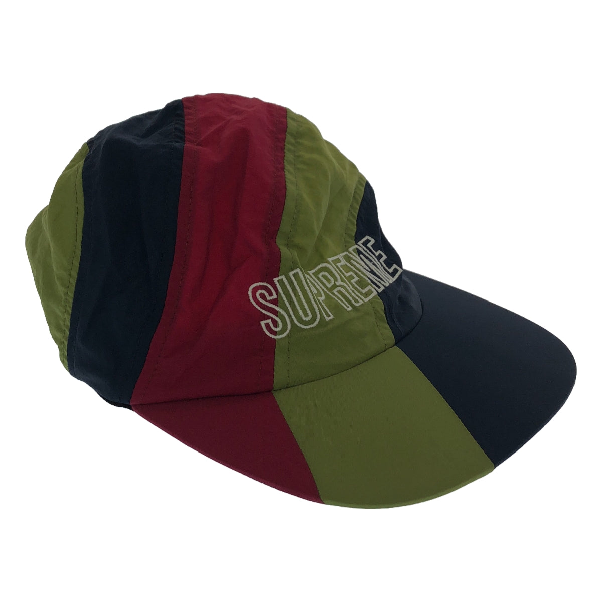 SUPREME / シュプリーム | Diagonal Stripe Nylon Hat キャップ | ネイビー/カーキ/ボルドー | メンズ