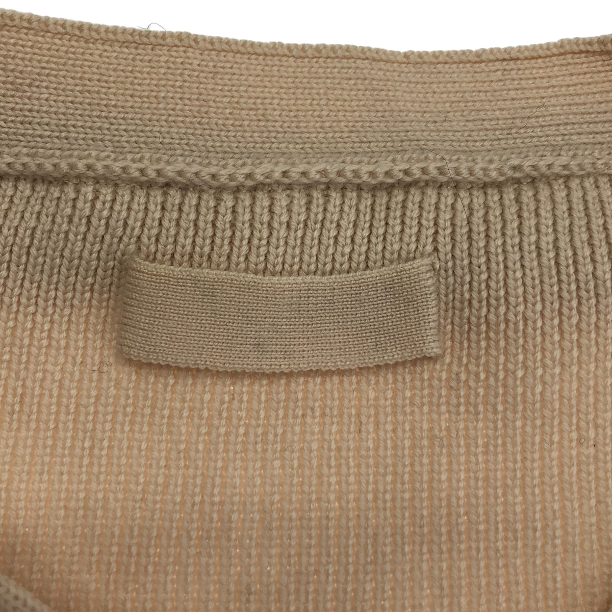 PRADA / プラダ | ウール ロゴパッチ ファー ニット カーディガン | 42 | レディース