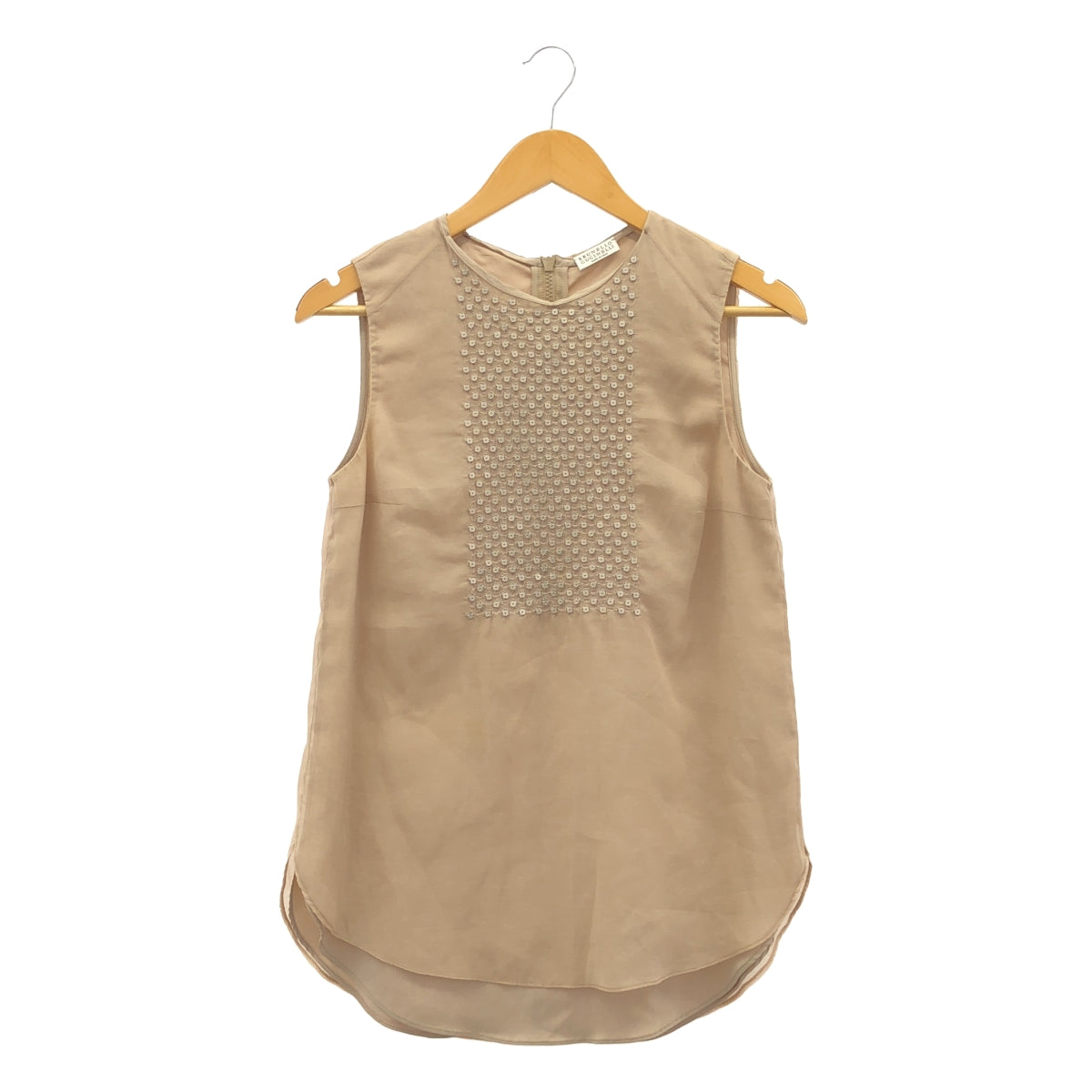 BRUNELLO CUCINELLI | 棉質與絲綢無袖襯衫 | 尺寸 S |