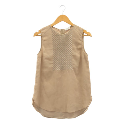 BRUNELLO CUCINELLI | 棉質與絲綢無袖襯衫 | 尺寸 S |