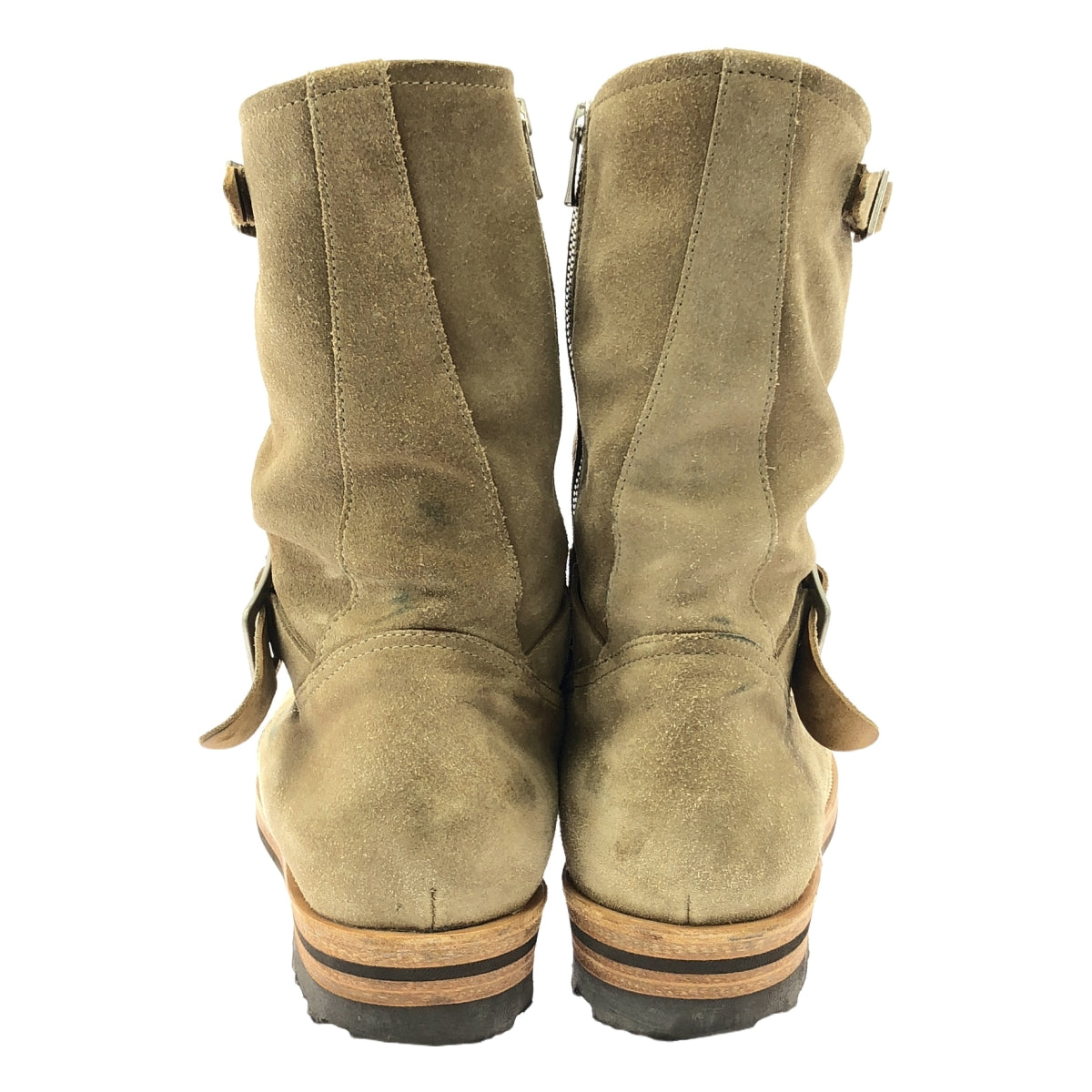 nonnative / ノンネイティブ | × OFFICINE CREATIVE BIKER ZIP UP BOOTS COW LEATHER / レザー スエード サイドジップ ブーツ | 41 | ベージュ | メンズ