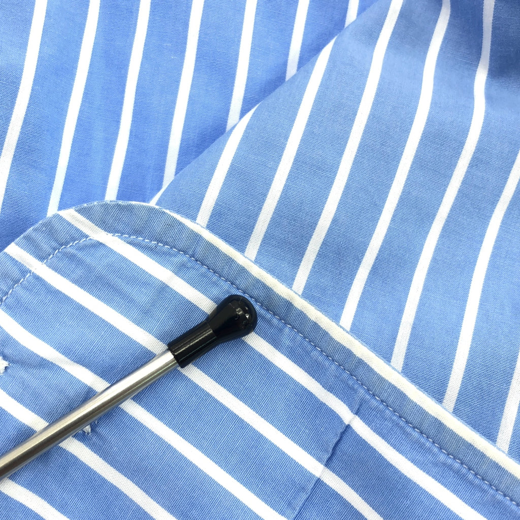 HOMME girls / オム ガールズ | カットオフ ストライプ クロップドシャツ | S | レディース