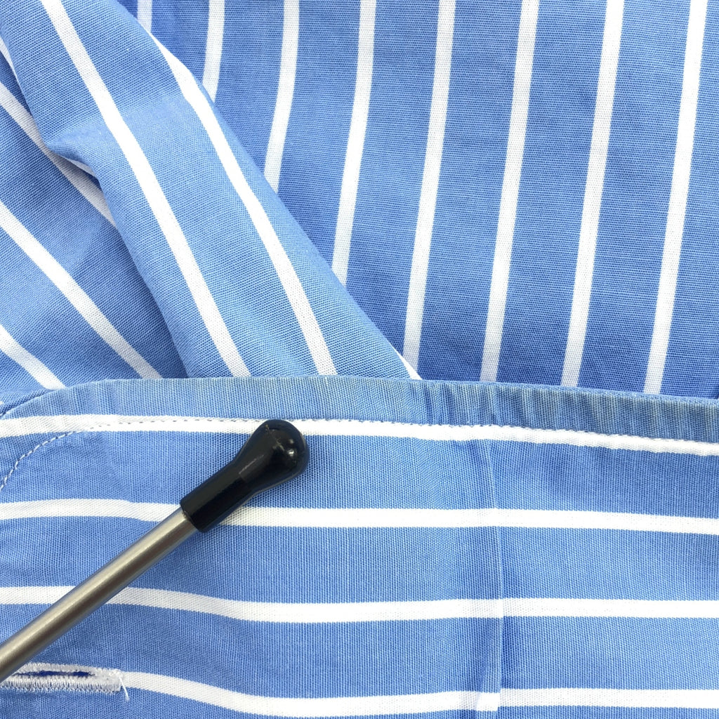 HOMME girls / オム ガールズ | カットオフ ストライプ クロップドシャツ | S | レディース