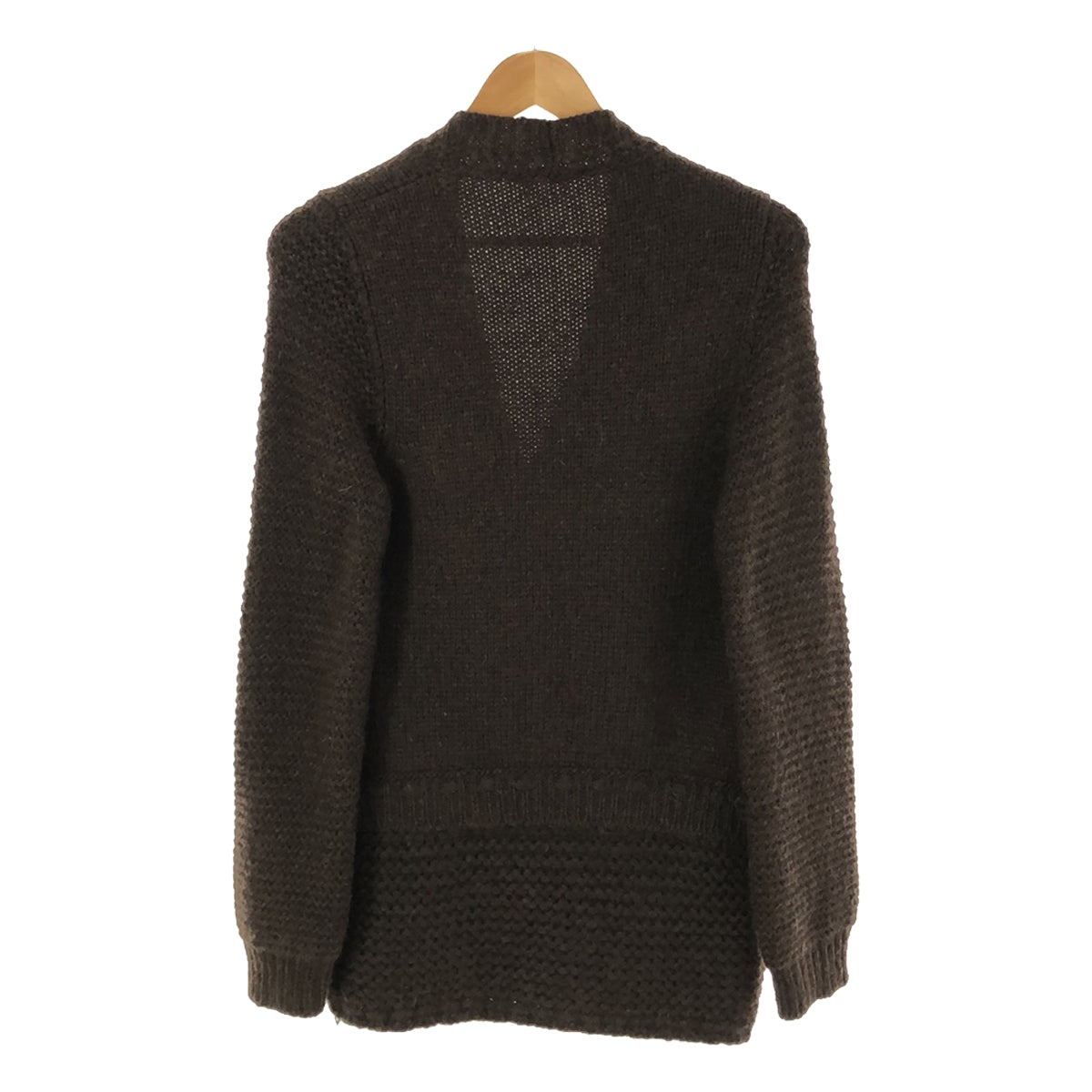 DSQUARED2 / Dsquared | Alpaca blend V-neck knit cardigan | S | Dark brown | Women's