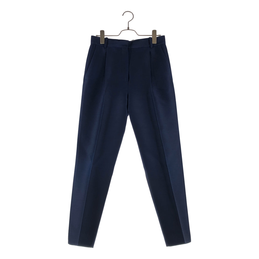 CELINE / 셀린느 | 피비기 울 실크 센터 프레스 탁 슬랙스 팬츠 | 34 |