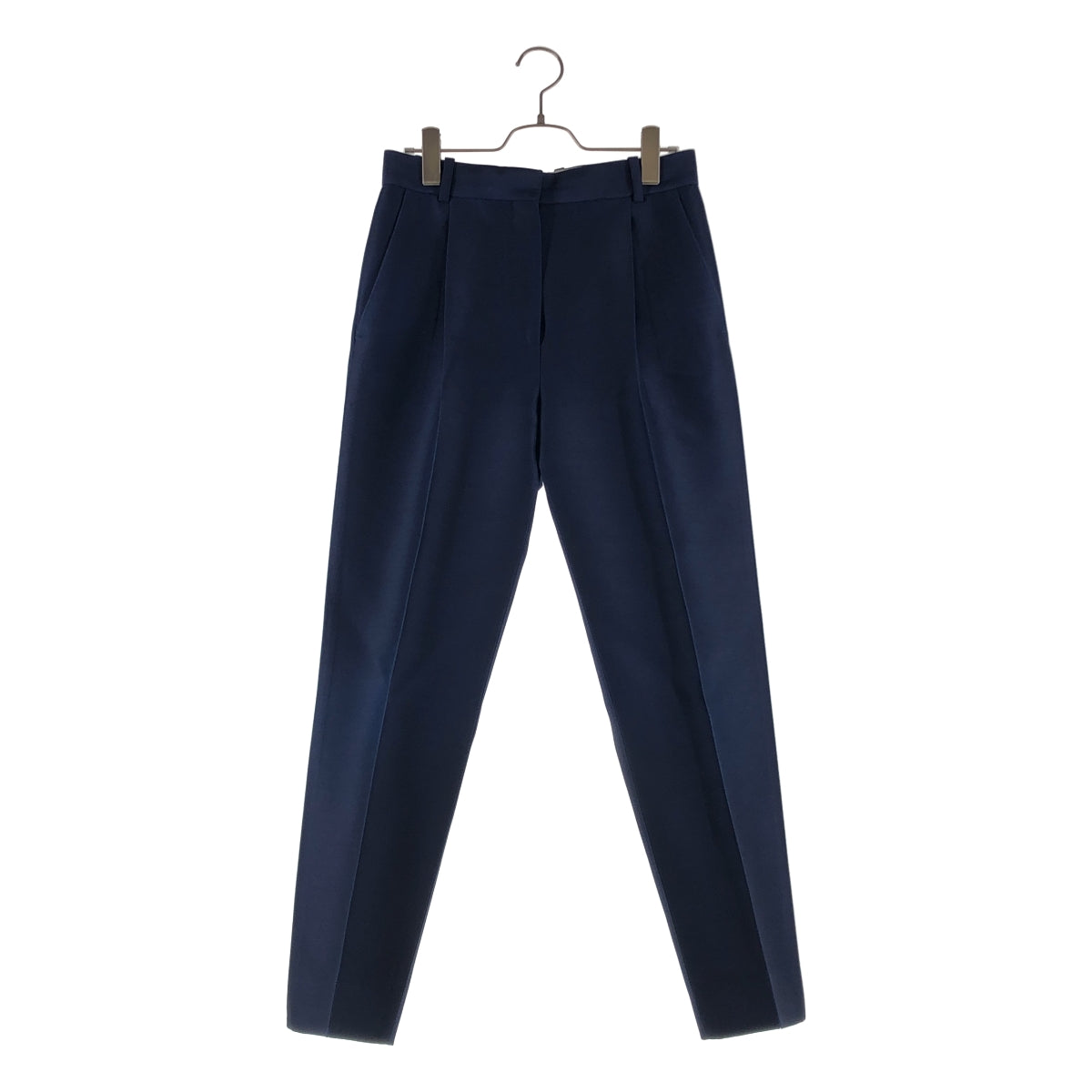 CELINE / 셀린느 | 피비기 울 실크 센터 프레스 탁 슬랙스 팬츠 | 34 |