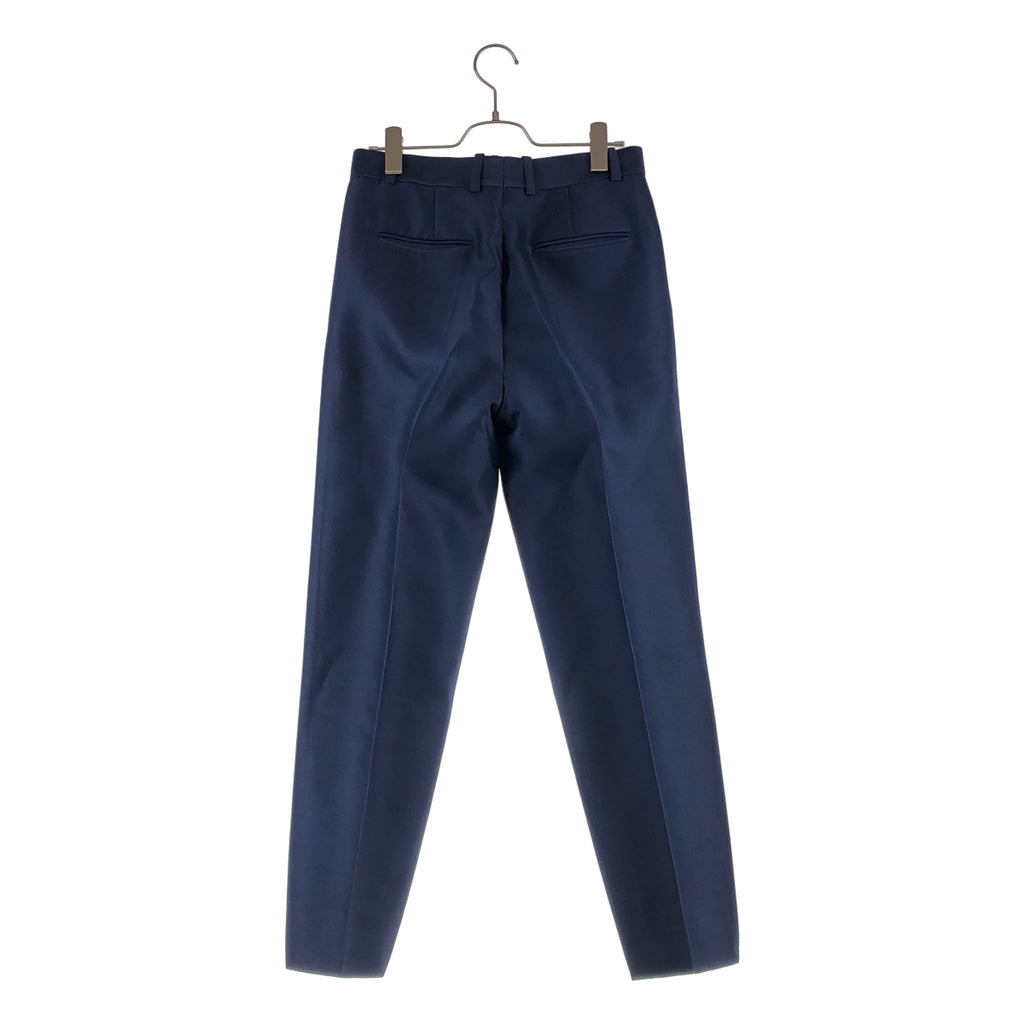 CELINE / 셀린느 | 피비기 울 실크 센터 프레스 탁 슬랙스 팬츠 | 34 |