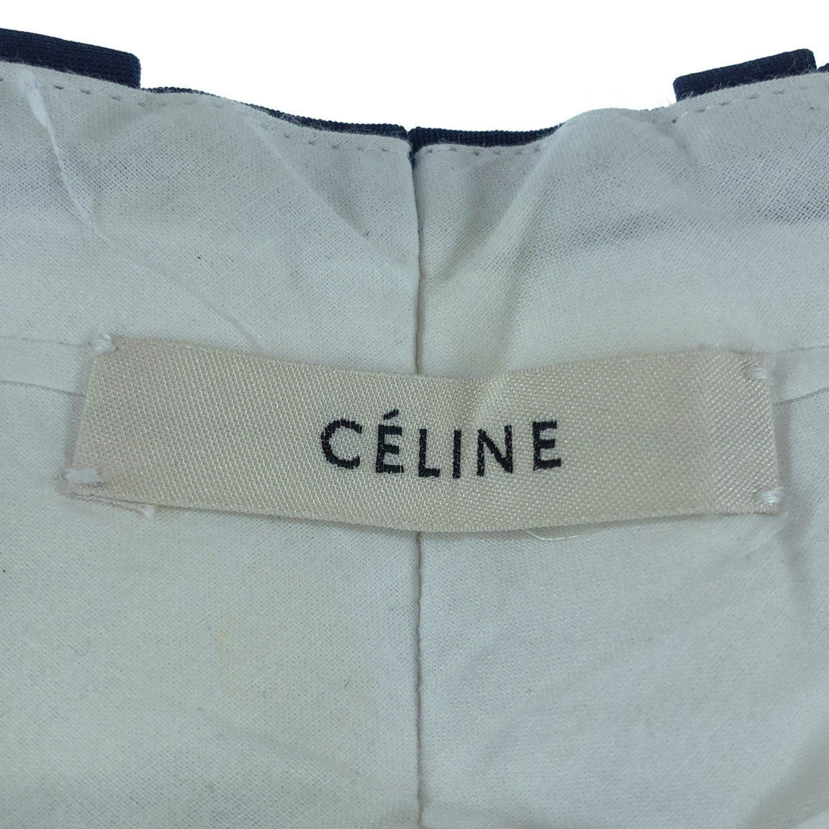 CELINE / 셀린느 | 피비기 울 실크 센터 프레스 탁 슬랙스 팬츠 | 34 |