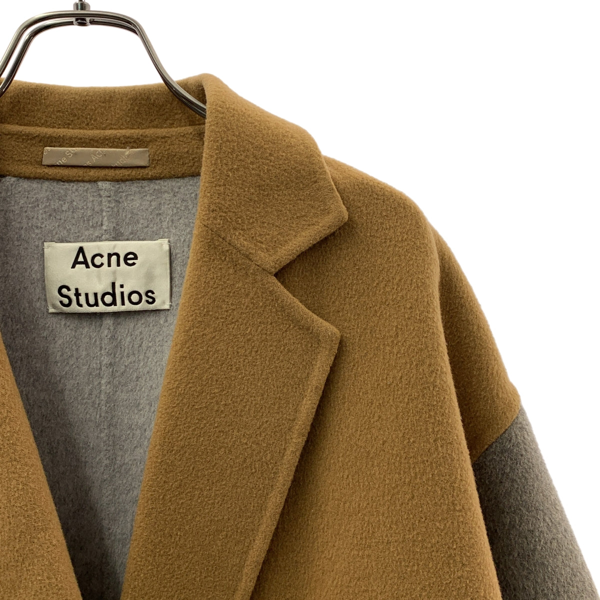 Acne Studios / 여드름 스튜디오 | 모직 패널링 더블 체스터 코트 | 34 | 여성