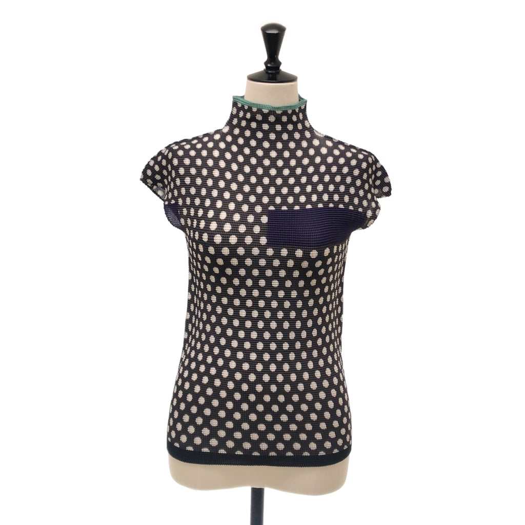 me ISSEY MIYAKE / ミーイッセイミヤケ | 総柄 ハイネック プルオーバー トップス |