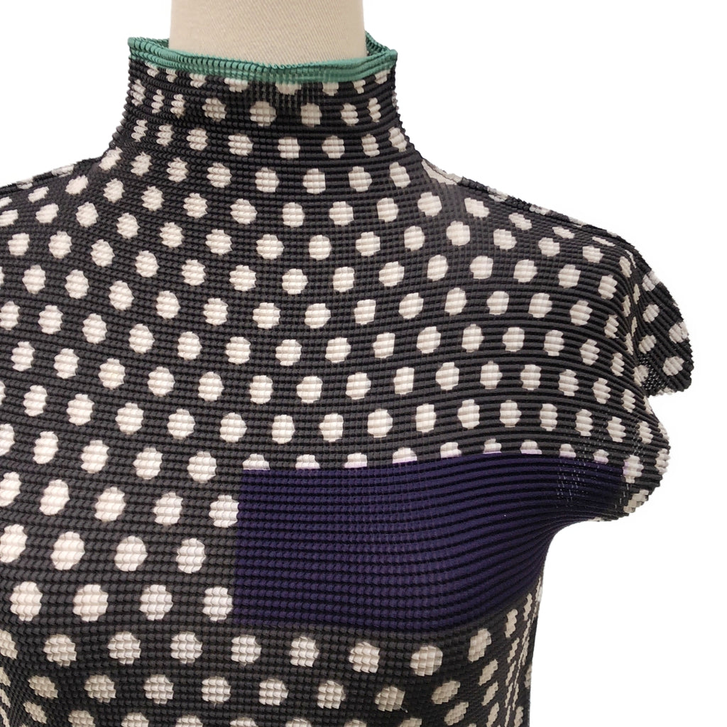 me ISSEY MIYAKE / ミーイッセイミヤケ | 総柄 ハイネック プルオーバー トップス |