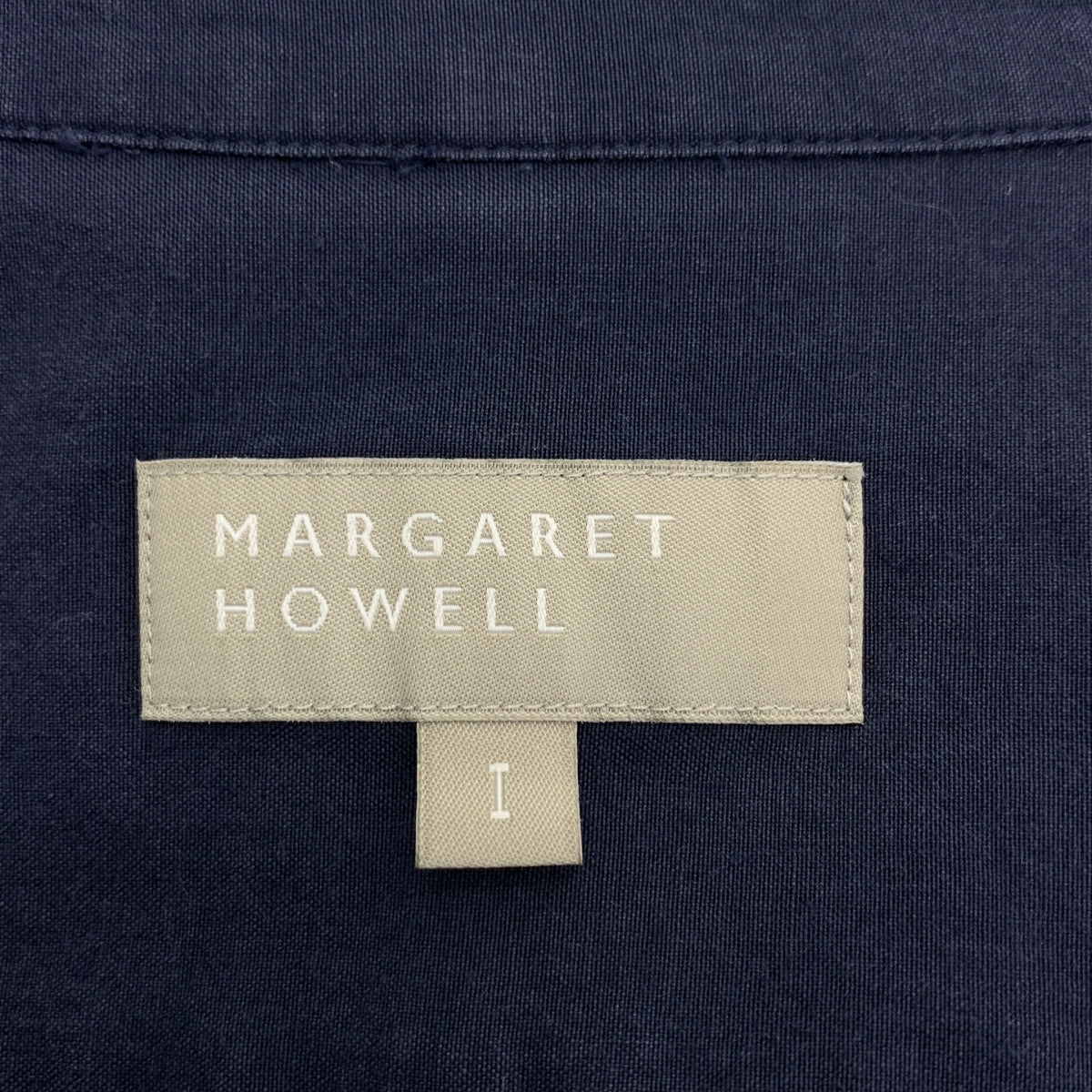 MARGARET HOWELL / マーガレットハウエル | コットン シルク 襟切替 シャツ | 1 |