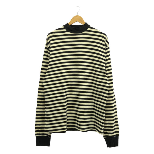 FOG FEAR OF GOD | 2016AW | COLLECTION TWO mock neck striped cut and sew | M | Black/Cream | Men's