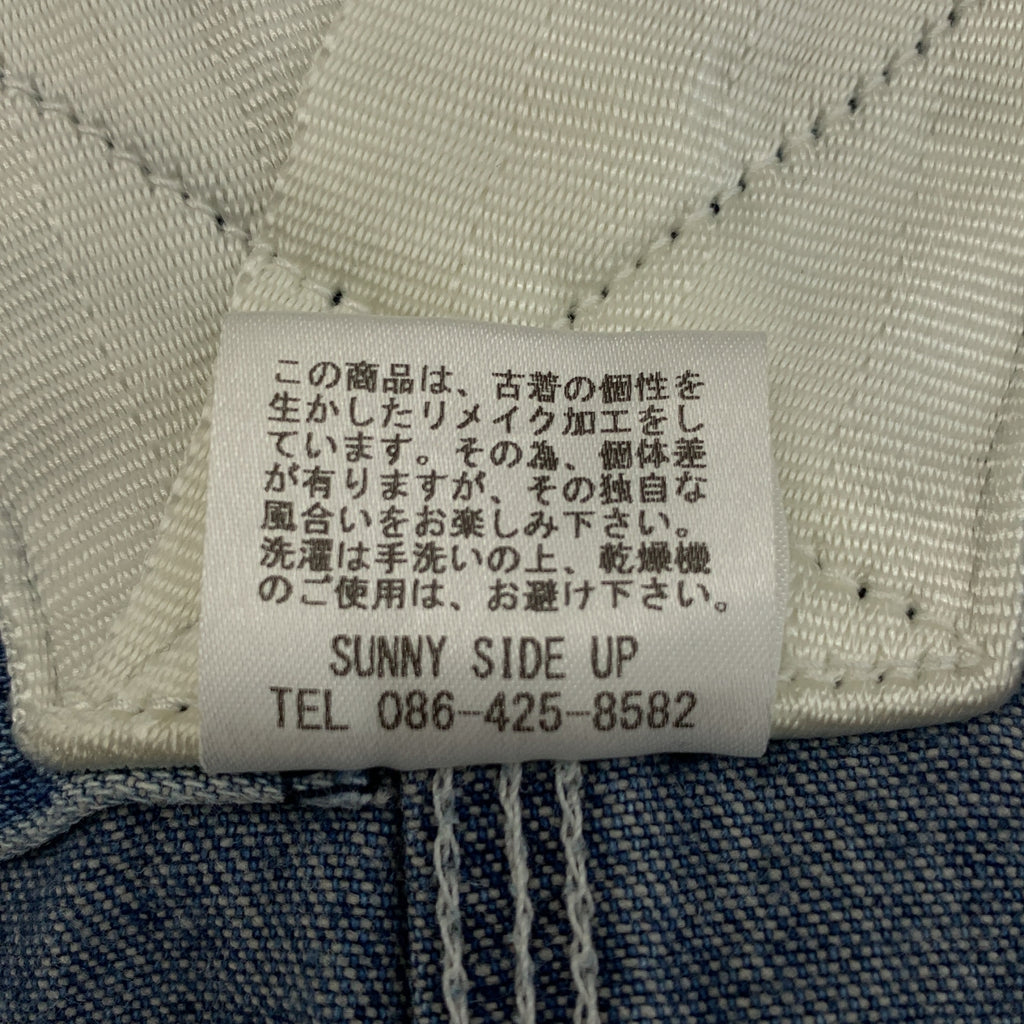 MADE by sunny side up / メイドバイサニーサイドアップ | Dickies / ディッキーズ ボディ リメイク デニム ワイド オーバーオール | 2 | レディース