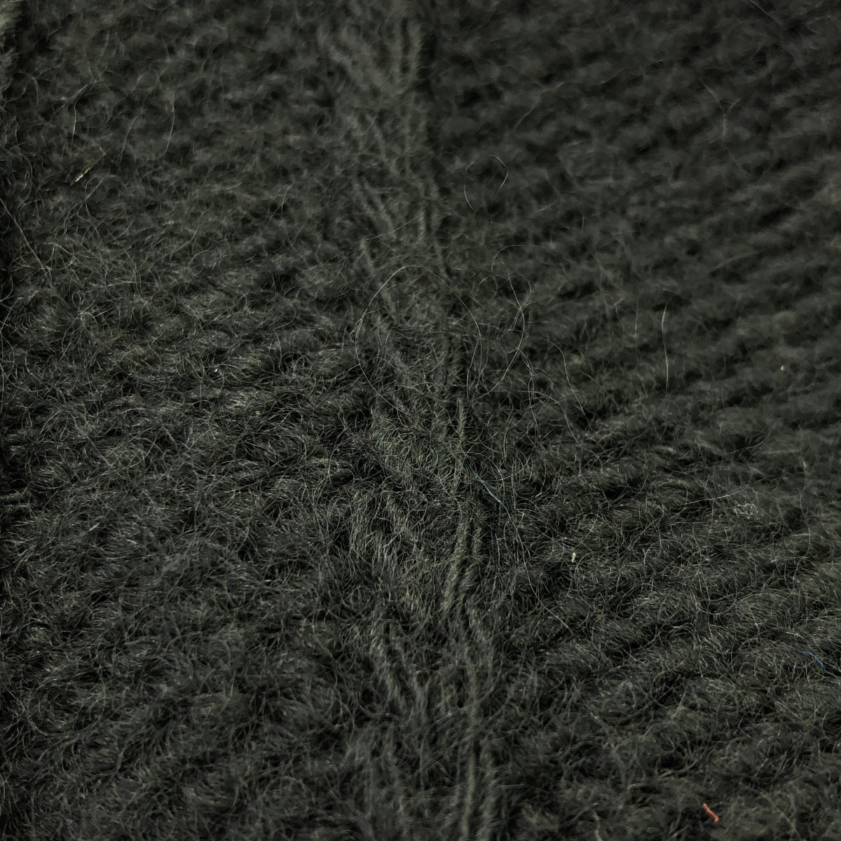 YOHJI YAMAMOTO POUR HOMME / ヨウジヤマモトプールオム | 2024AW | 3G STRIPE STRING LONG CARDIGAN 糸ふらし ロング ニット カーディガン | 3 | ブラック | メンズ