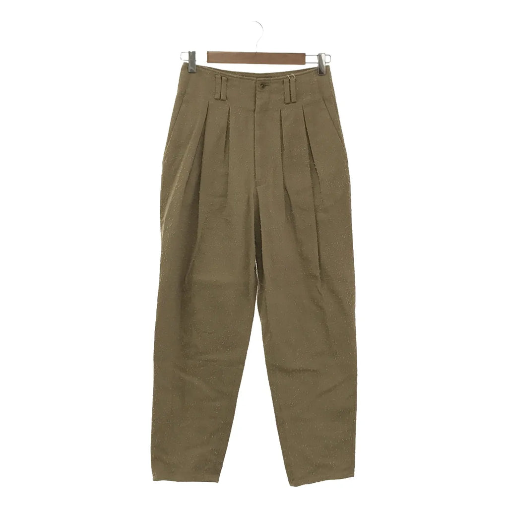 【新品】  FUMIE=TANAKA / フミエタナカ | 2023SS | needle tapered PA ニードルパンチ加工 テーパードパンツ | 1 | ベージュ | レディース