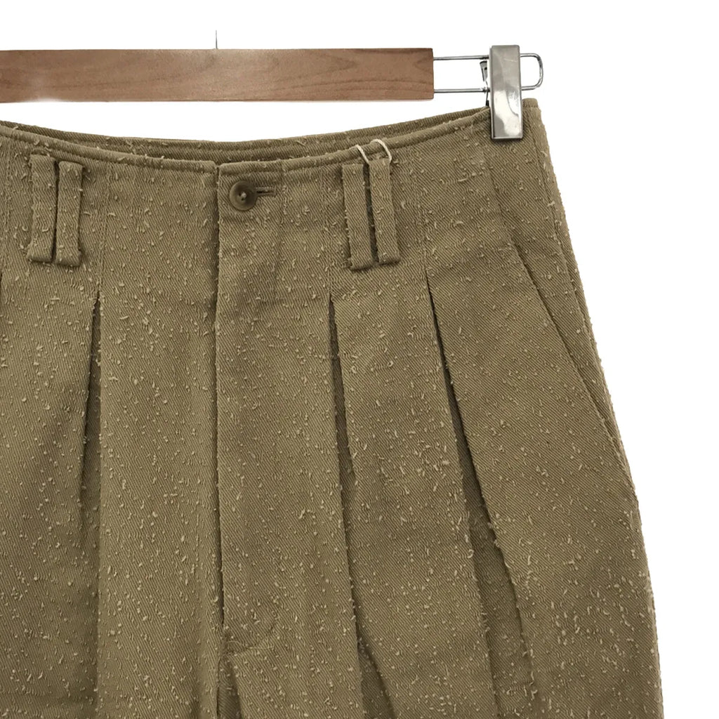 【新品】  FUMIE=TANAKA / フミエタナカ | 2023SS | needle tapered PA ニードルパンチ加工 テーパードパンツ | 1 | ベージュ | レディース