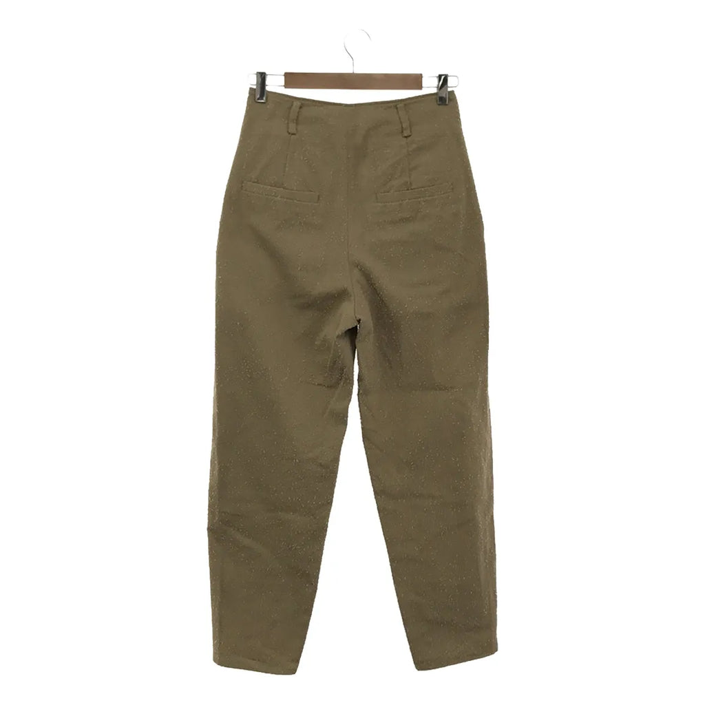【新品】  FUMIE=TANAKA / フミエタナカ | 2023SS | needle tapered PA ニードルパンチ加工 テーパードパンツ | 1 | ベージュ | レディース