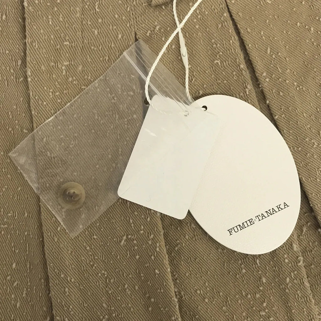 【新品】  FUMIE=TANAKA / フミエタナカ | 2023SS | needle tapered PA ニードルパンチ加工 テーパードパンツ | 1 | ベージュ | レディース