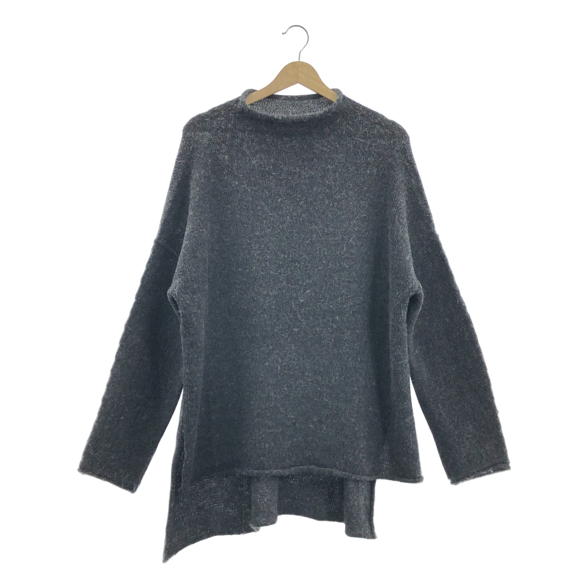 LAUREN MANOOGIAN | 羊駝寬領針織衫 | 尺寸 1 | 炭灰色 | 女款