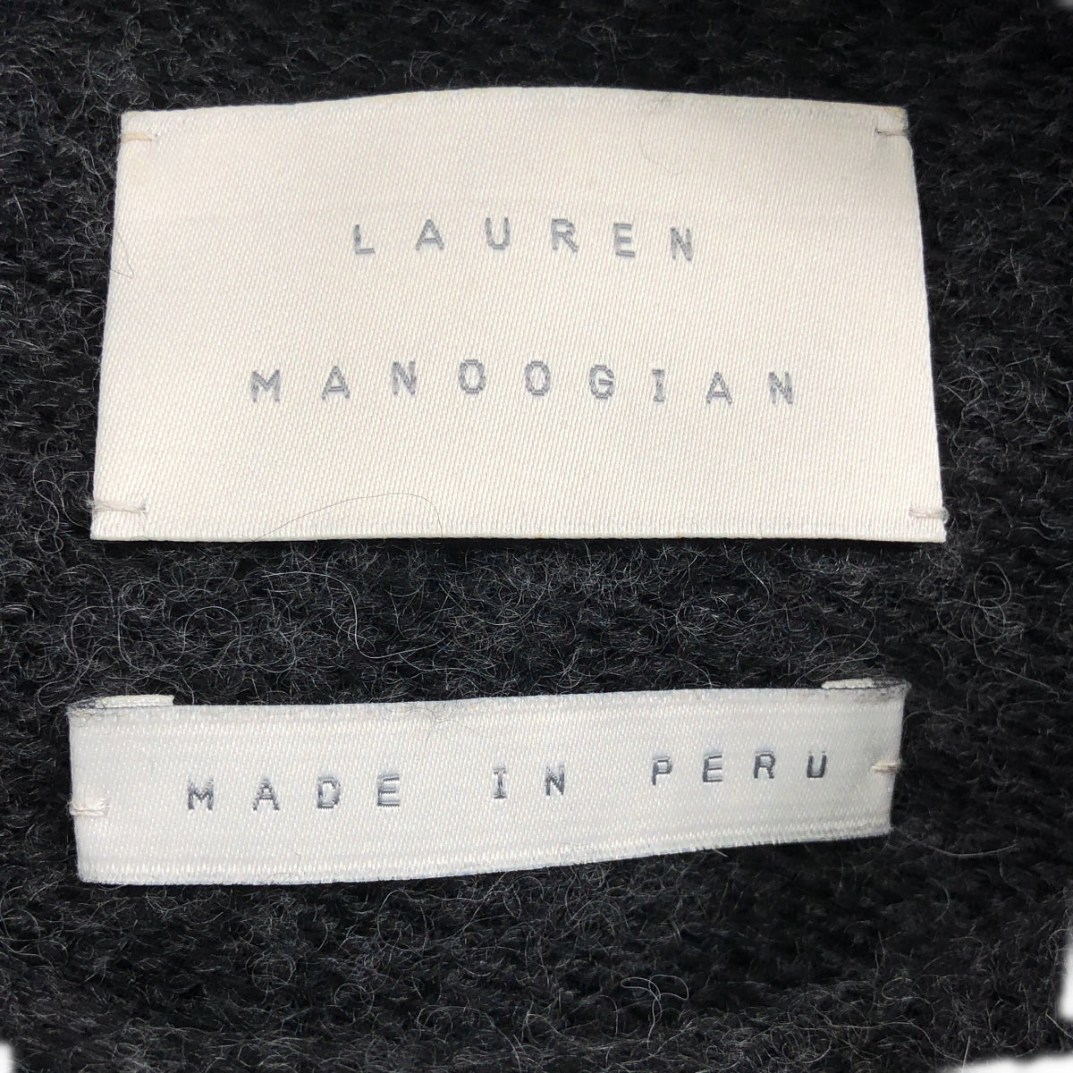 LAUREN MANOOGIAN | 羊駝寬領針織衫 | 尺寸 1 | 炭灰色 | 女款