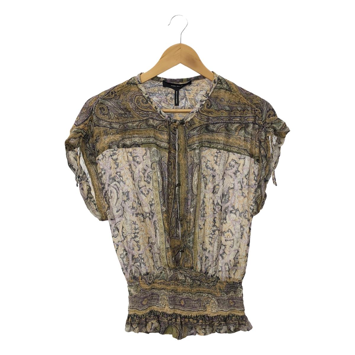 ISABEL MARANT | Silk short sleeve blouse | 36 | Women's