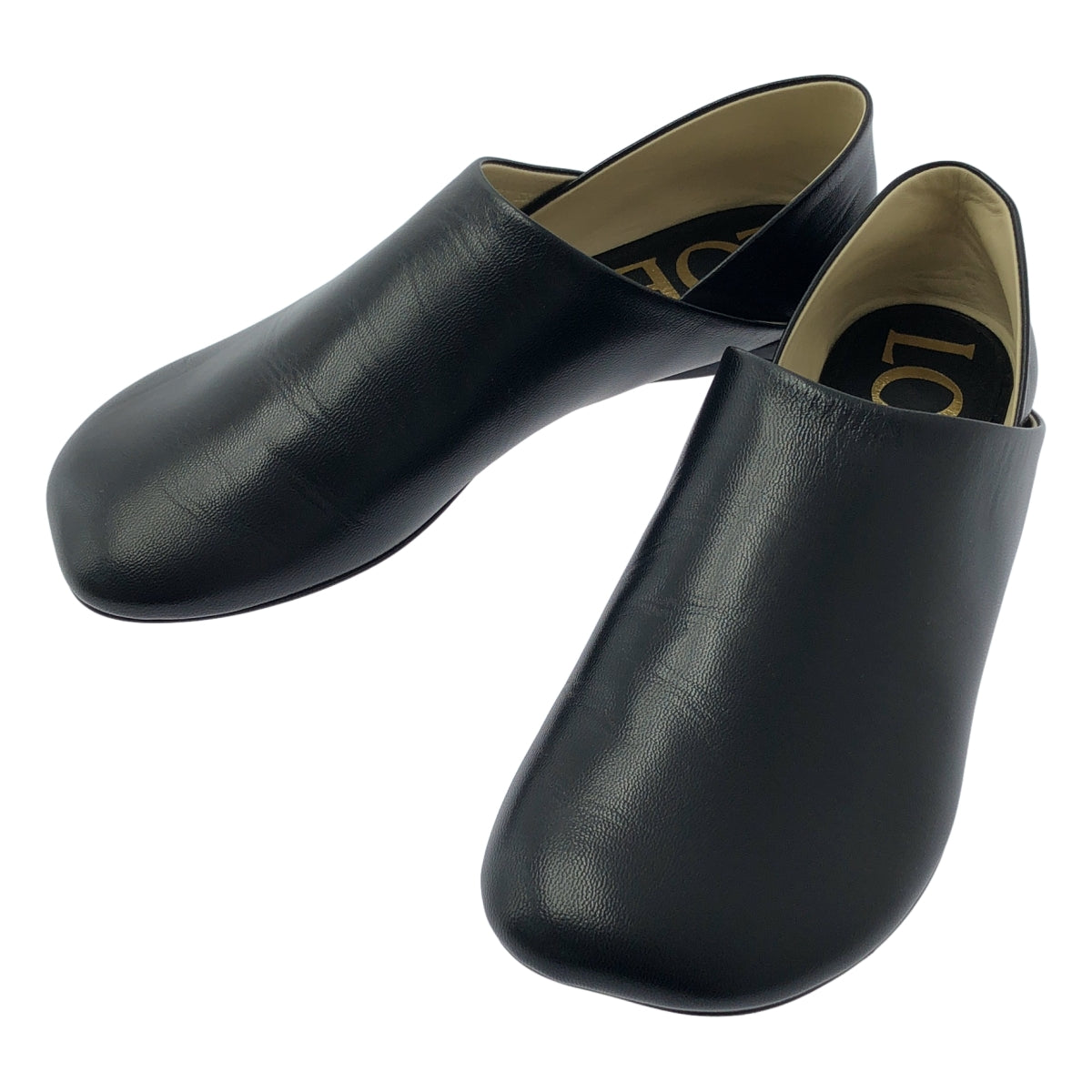 [全新品] LOEWE | 玩具皮革拖鞋 | 38碼 | 黑色 | 女款