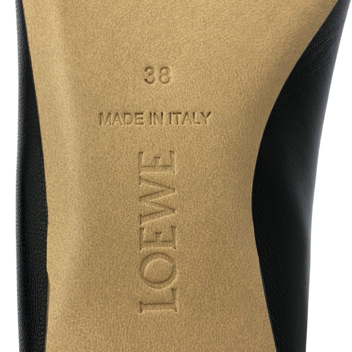 [全新品] LOEWE | 玩具皮革拖鞋 | 38碼 | 黑色 | 女款