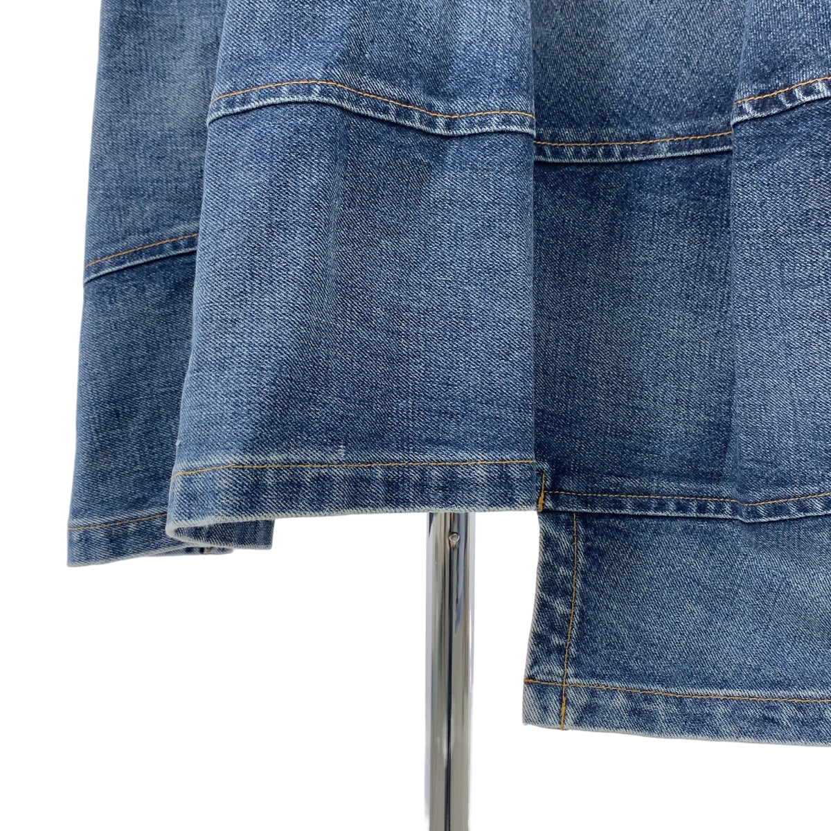 COMME des GARÇONS | 經編布料2005秋冬 |不對稱拼布彈性腰牛仔裙| SHOPBOP