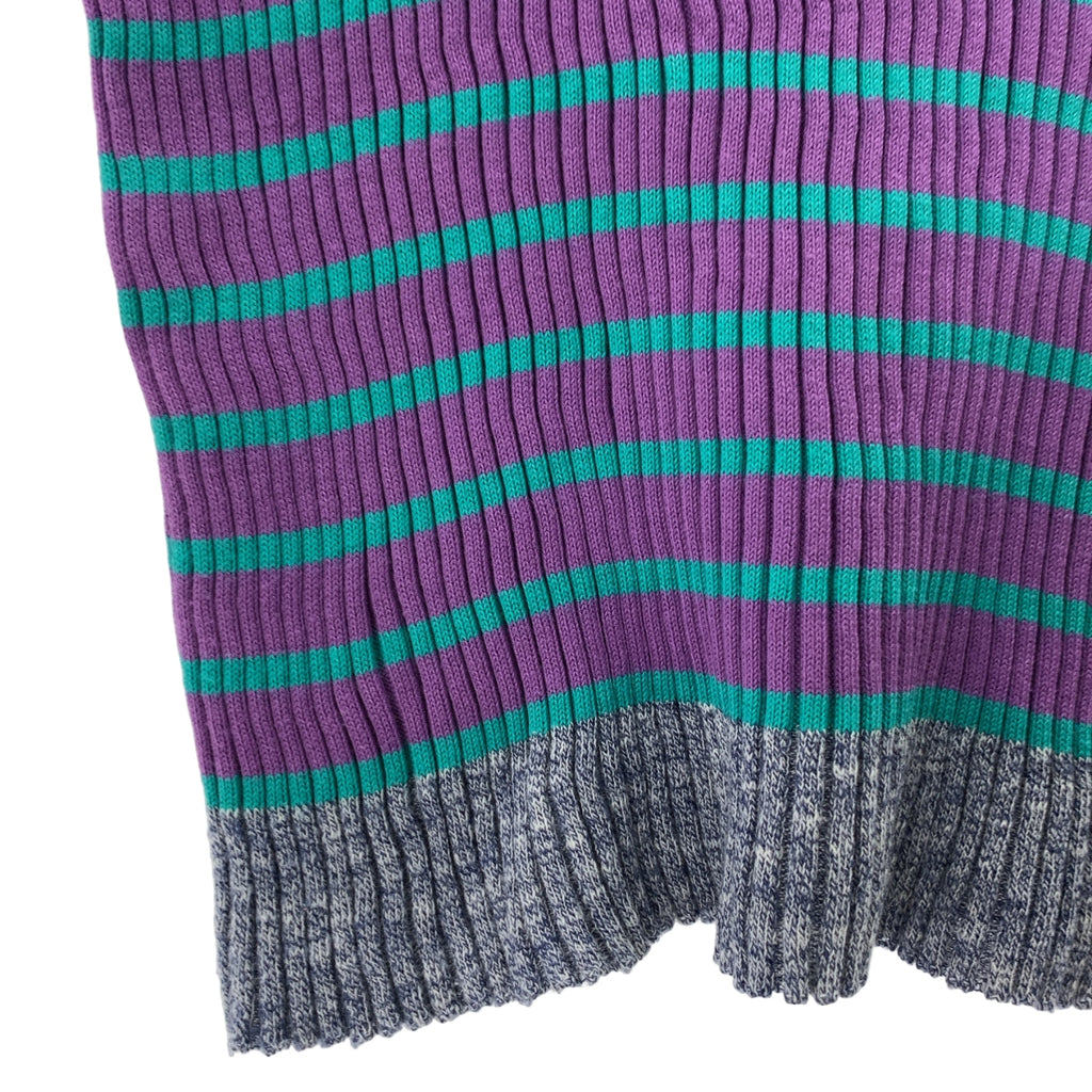 宇津宮茜 | 多邊短袖針織衫 | F碼 | 女款