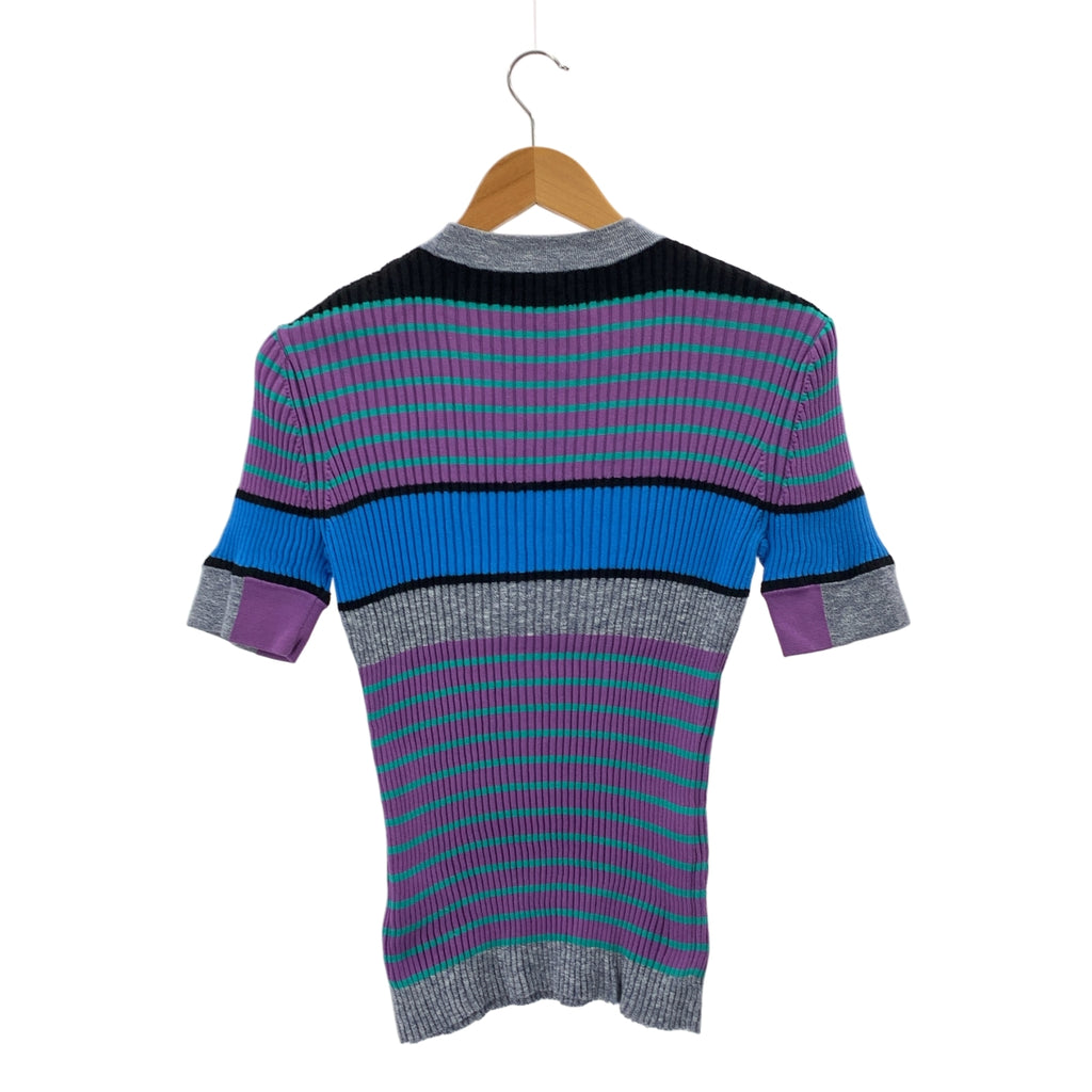 宇津宮茜 | 多邊短袖針織衫 | F碼 | 女款