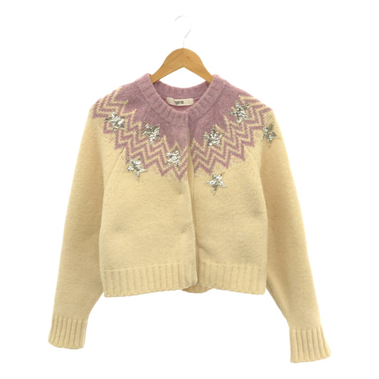 FURFUR / Furfur | Star embroidered Nordic cardigan |