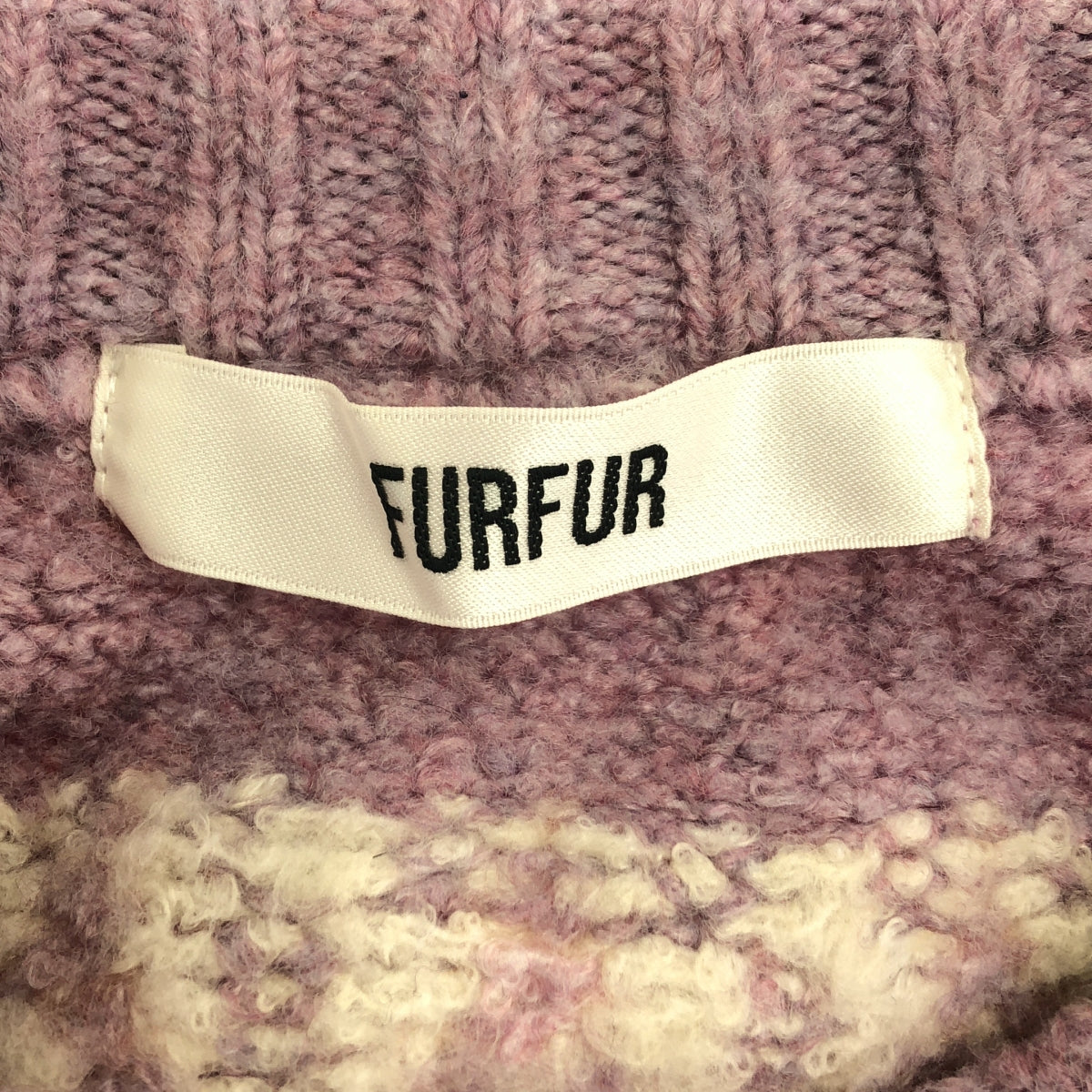 FURFUR / Furfur | Star embroidered Nordic cardigan |