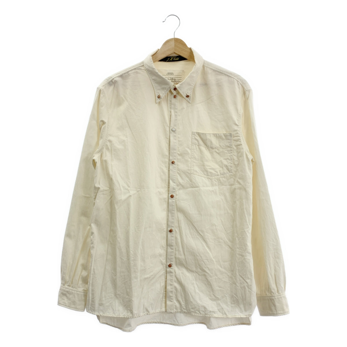 【미품】 ARCHIVIO JMRibot / 아르키비오 제이엠 리봇 | 5H11 / GR / cotton shirt / 버튼 다운 셔츠 | 46 |