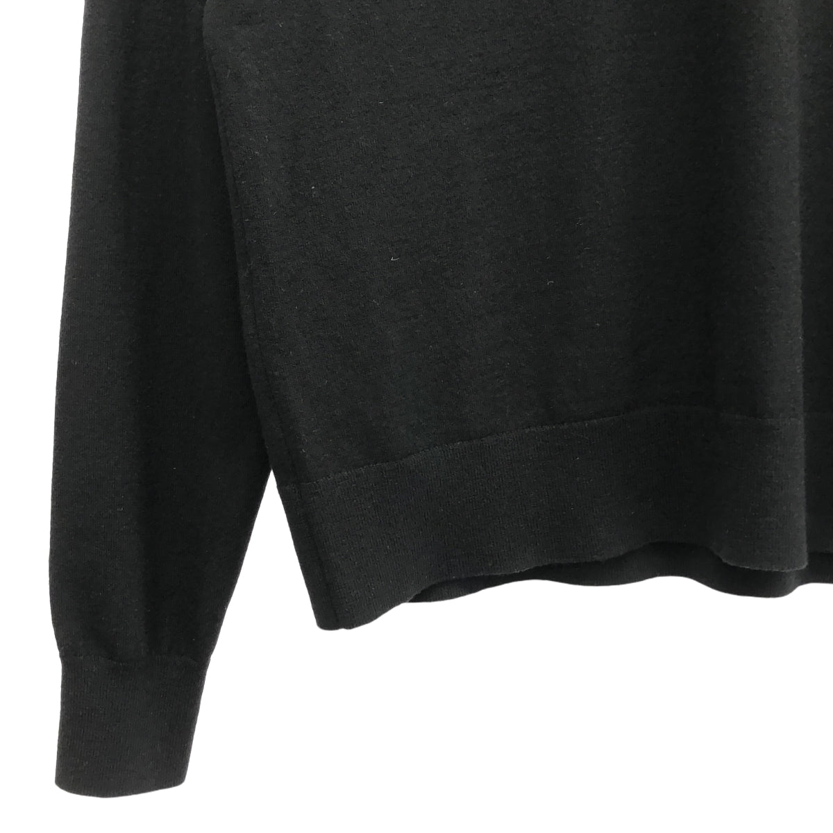 Deuxieme Classe | 2023AW | EVERYDAY I LIKE。彈性羊毛圓領套頭針織衫 | F | 黑色 | 女款