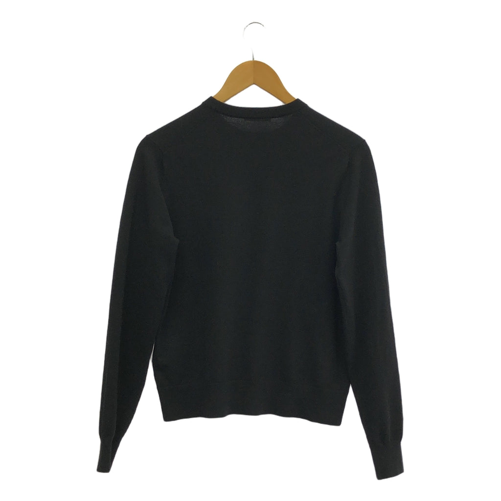 Deuxieme Classe / ドゥーズィエムクラス | 2023AW | EVERYDAY I LIKE. Stretch Wool クルーネック プルオーバー ニット | F | ブラック | レディース