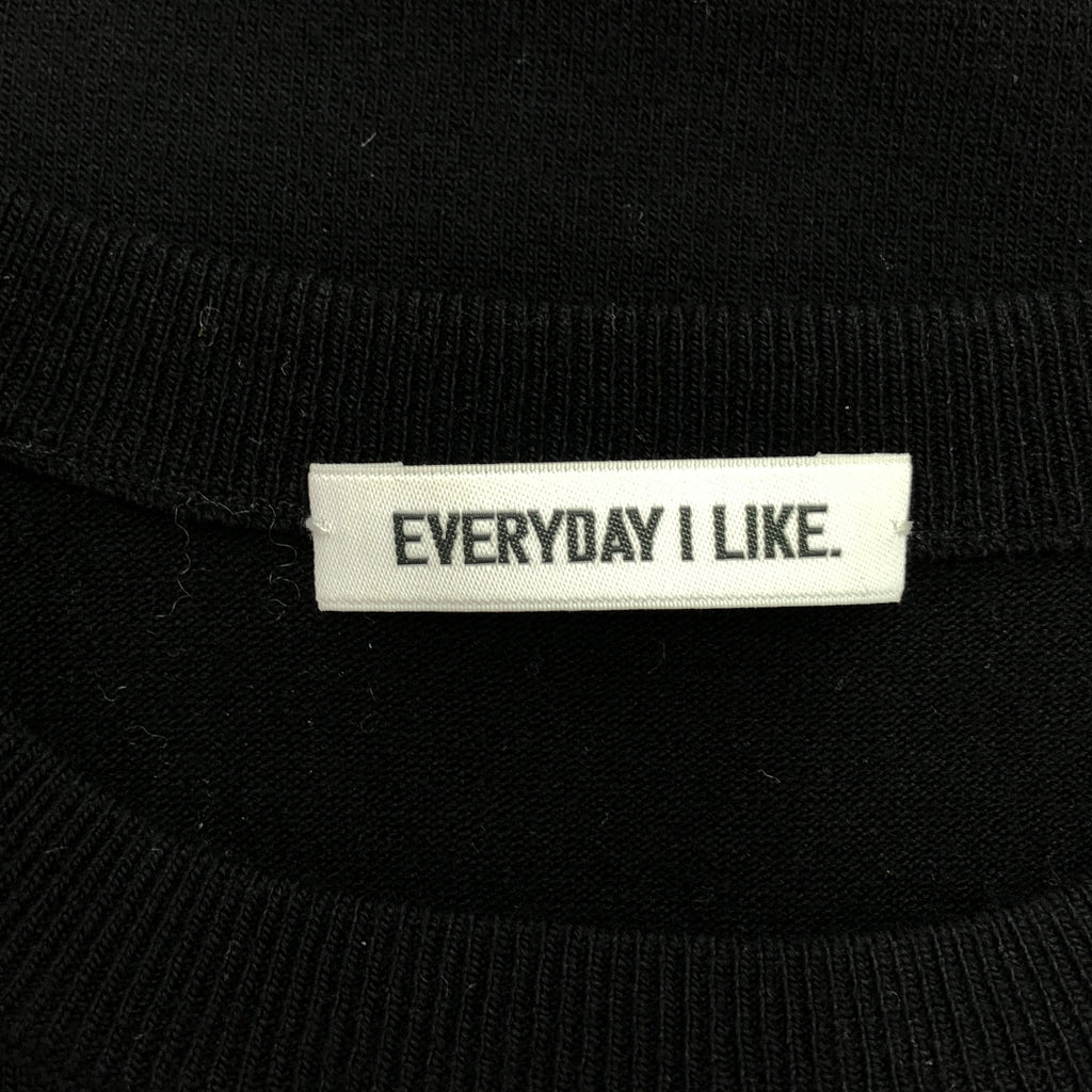 Deuxieme Classe / ドゥーズィエムクラス | 2023AW | EVERYDAY I LIKE. Stretch Wool クルーネック プルオーバー ニット | F | ブラック | レディース