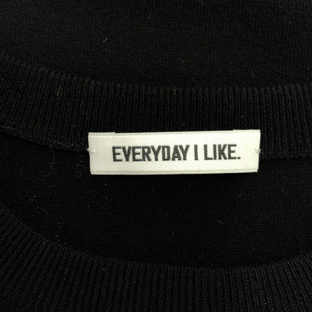 Deuxieme Classe / ドゥーズィエムクラス | 2023AW | EVERYDAY I LIKE. Stretch Wool クルーネック プルオーバー ニット | F | ブラック | レディース
