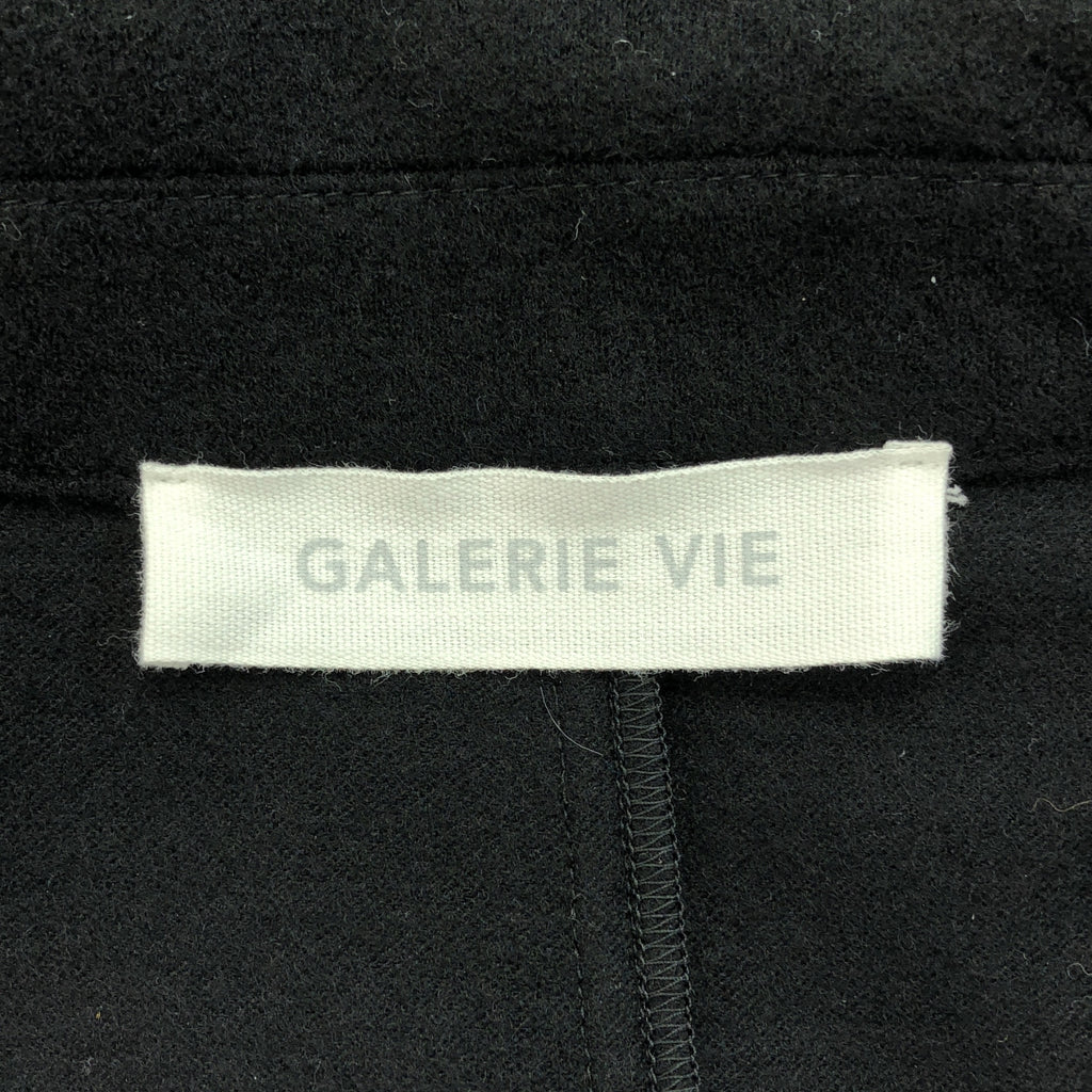 GALERIE VIE / ギャルリーヴィー | ウールナイロン ダブルブレストジャケット | 36 | ブラック | レディース