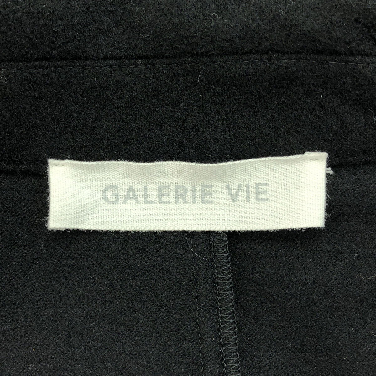 GALERIE VIE / ギャルリーヴィー | ウールナイロン ダブルブレストジャケット | 36 | ブラック | レディース