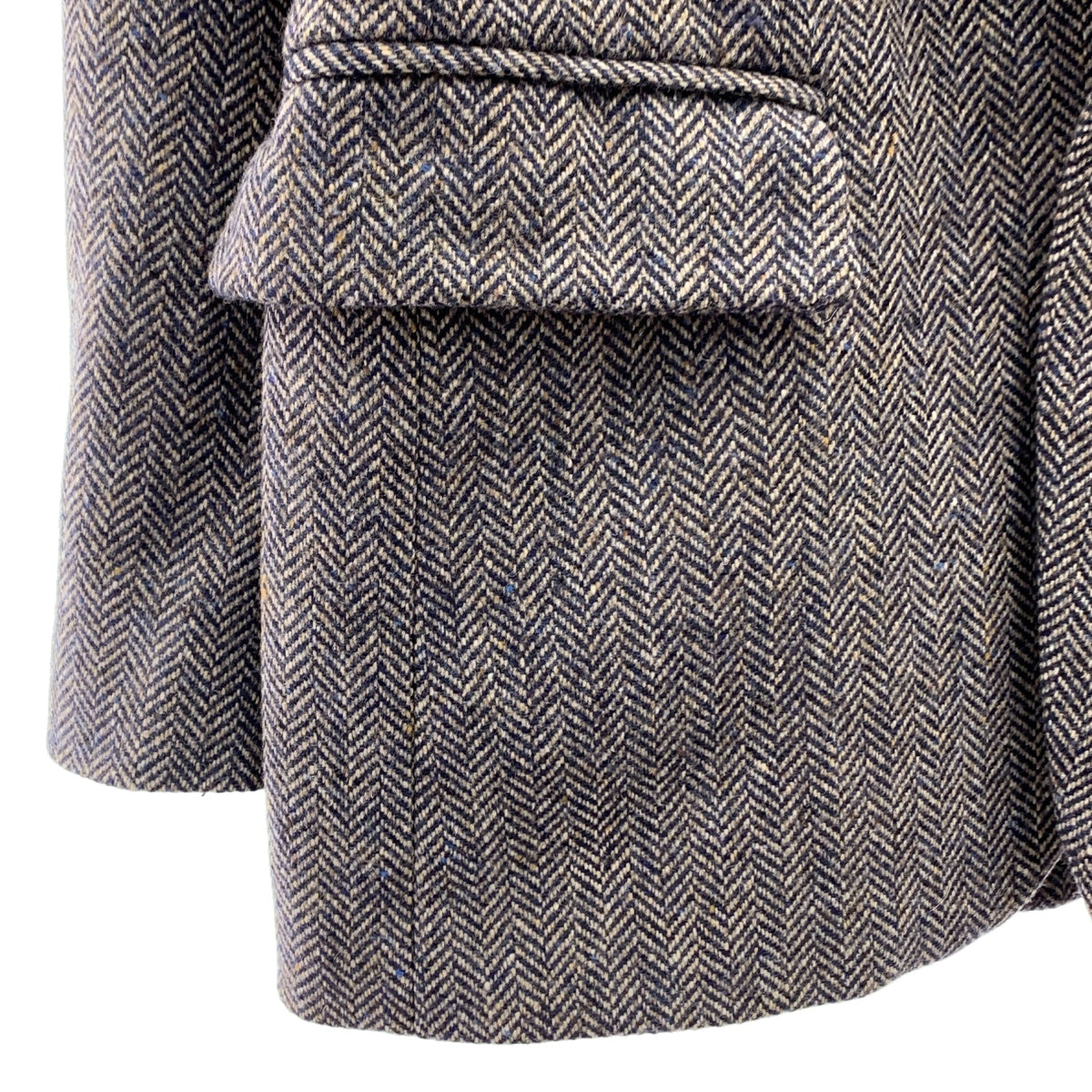 FRANK LEDER / フランクリーダー | HERINGBONE WOOL JACKET ヘリンボーン ウール テーラードジャケット | S | グレー | メンズ