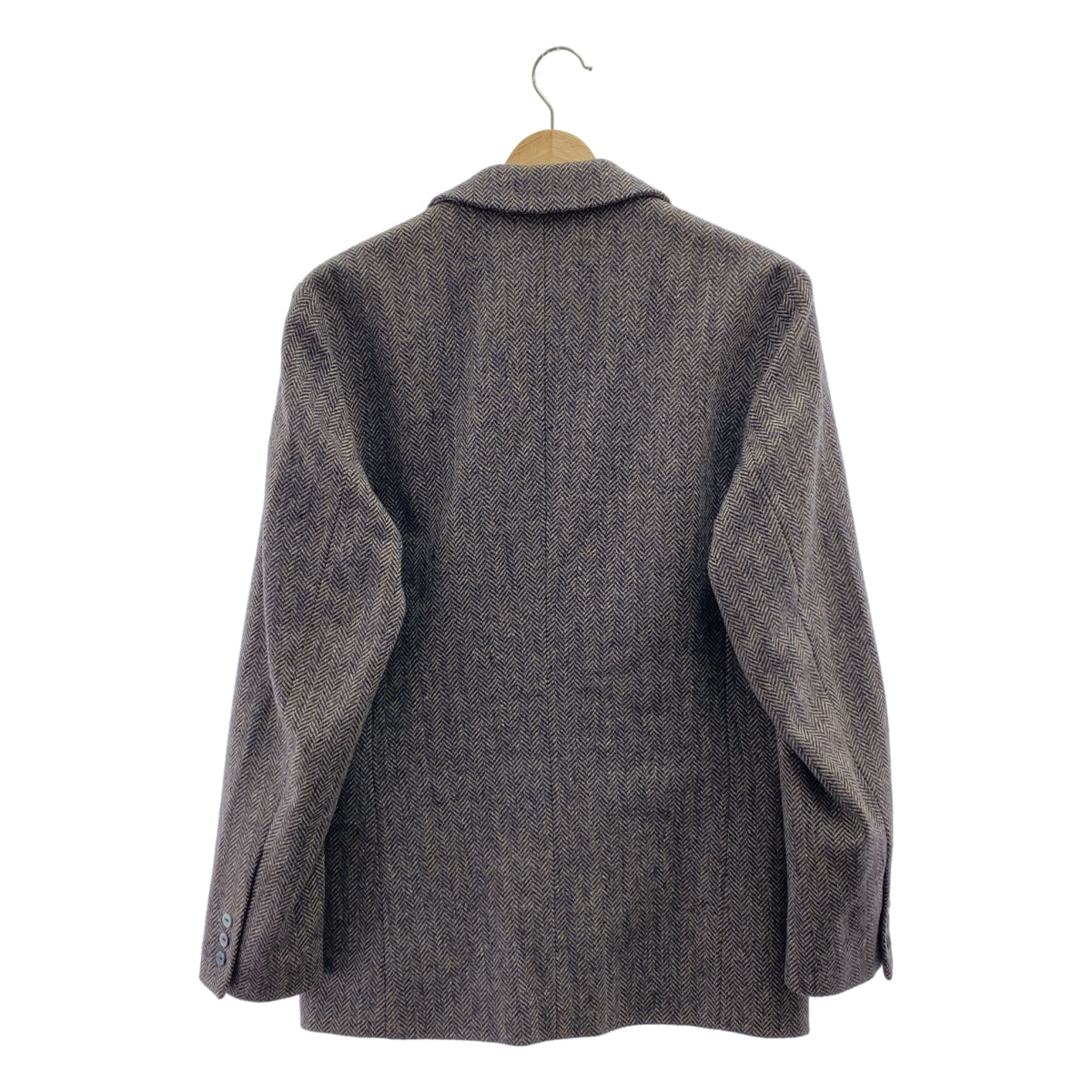 FRANK LEDER / フランクリーダー | HERINGBONE WOOL JACKET ヘリンボーン ウール テーラードジャケット | S | グレー | メンズ