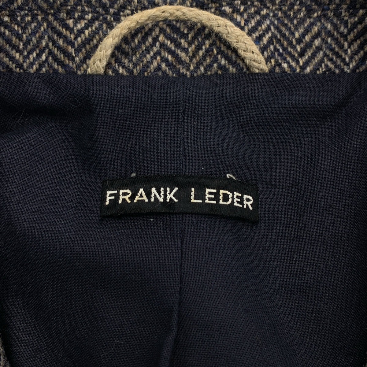 FRANK LEDER / フランクリーダー | HERINGBONE WOOL JACKET ヘリンボーン ウール テーラードジャケット | S | グレー | メンズ