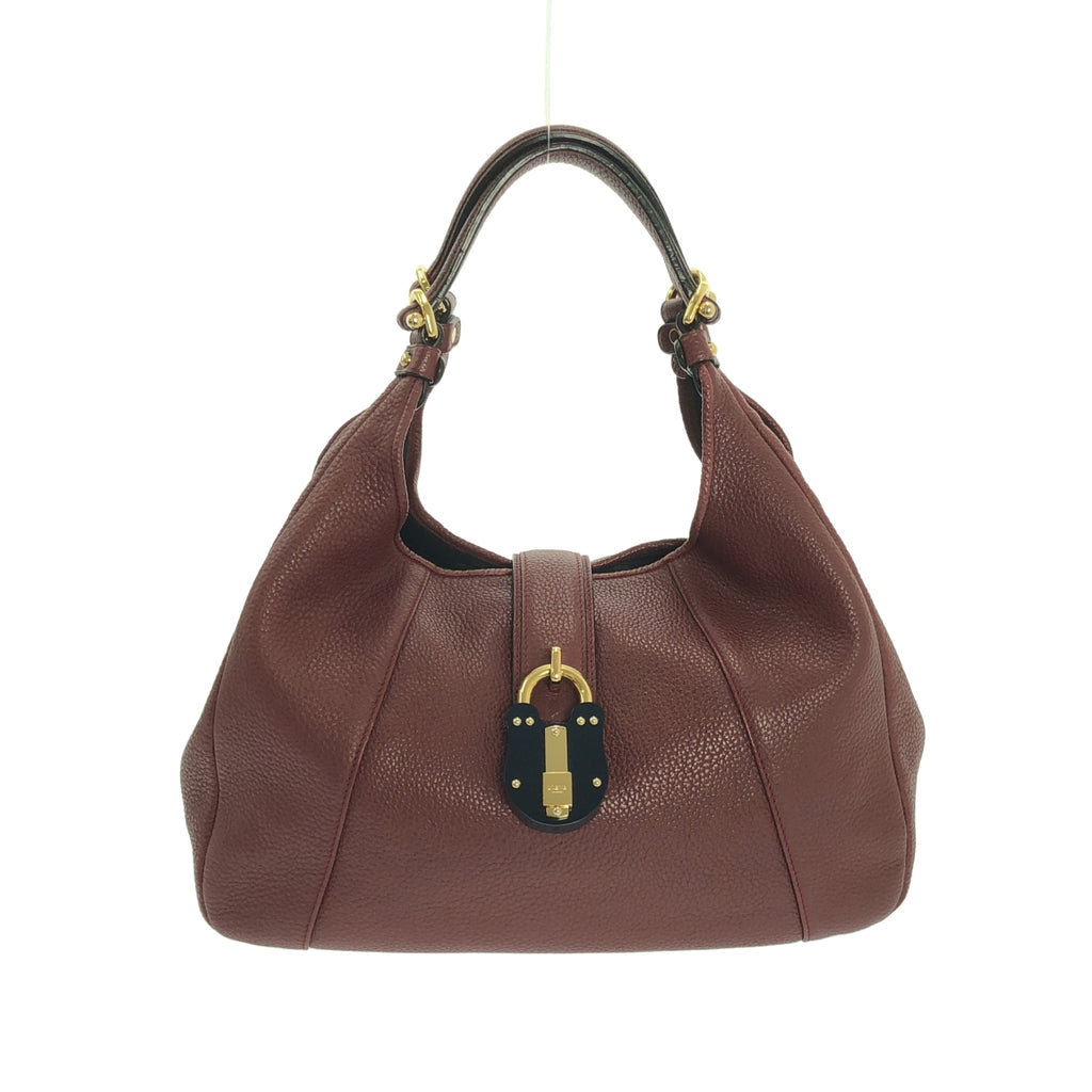 LOEWE / 로에베 | 칼리에 호보 Padlock 가죽 핸드백 |