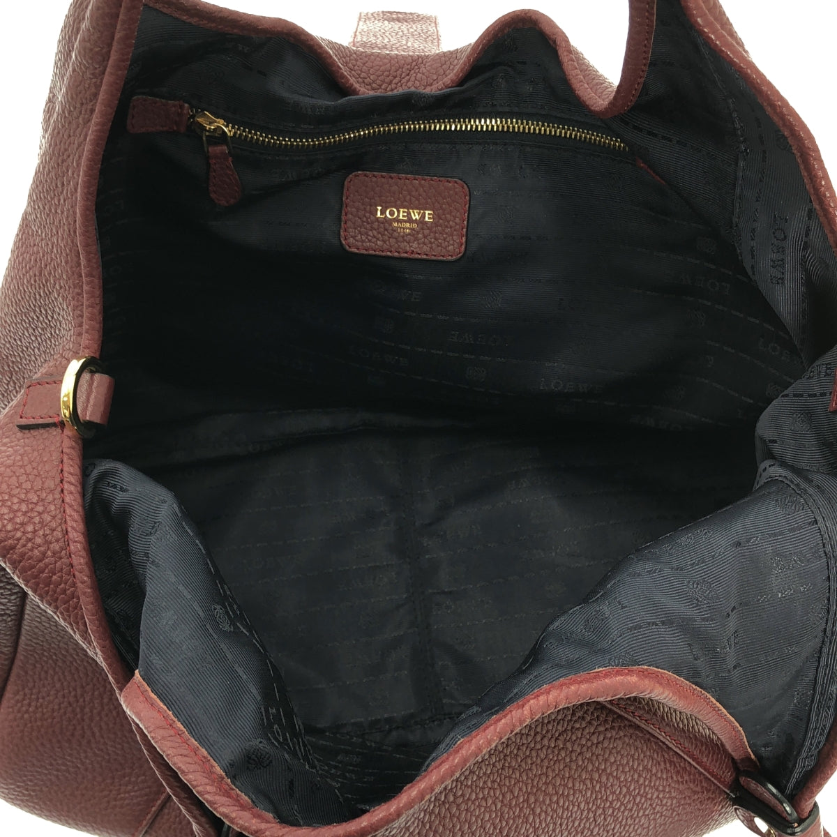 LOEWE / ロエベ | カリエ ホーボー パドロック レザー ハンドバッグ |