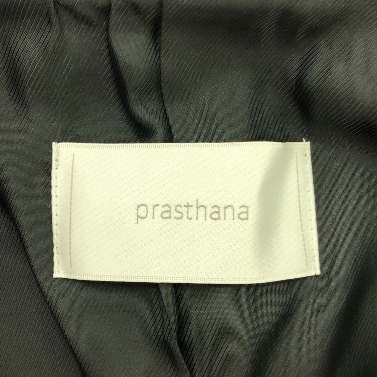 【新品】  prasthana / プラスターナ | double breasted arm guard coat / コート | S | オリーブ | メンズ