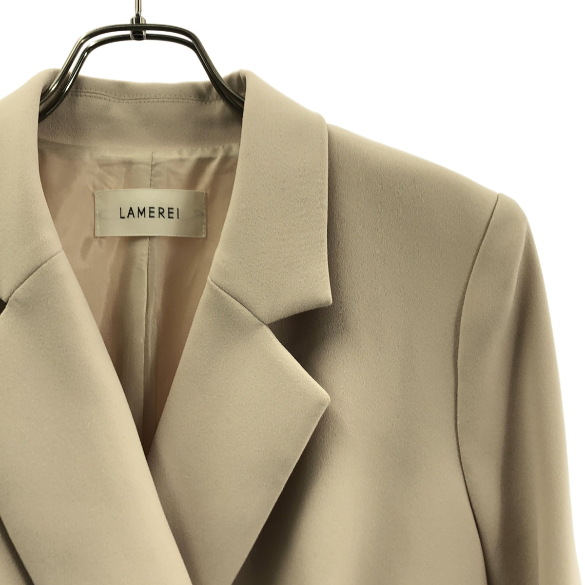 LAMEREI / ラメレイ | ジャケットドッキング プリーツ ワンピース / 総裏地 | S | レディース