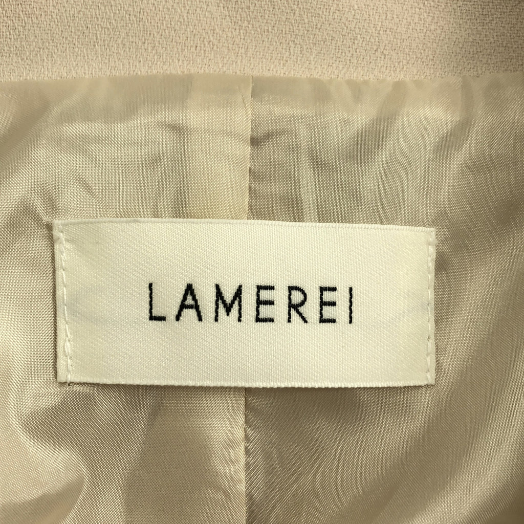 LAMEREI / ラメレイ | ジャケットドッキング プリーツ ワンピース / 総裏地 | S | レディース