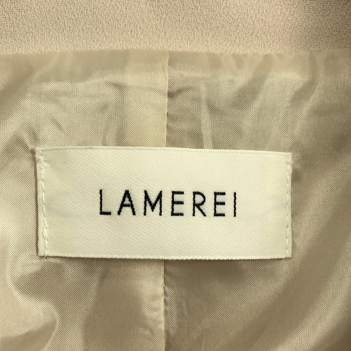 LAMEREI / ラメレイ | ジャケットドッキング プリーツ ワンピース / 総裏地 | S | レディース